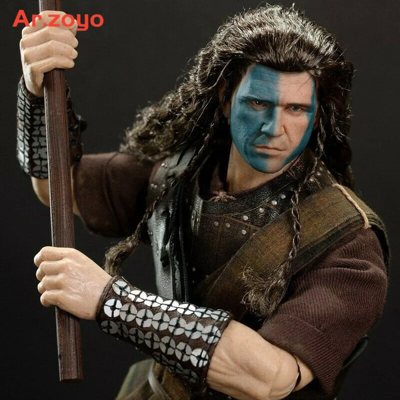 

Pangaea PG05-01 1/6 Scottish General William Wallace Head Sculpt War Paint Head Carving Fit PH TBL 12"Male Action Figure Body