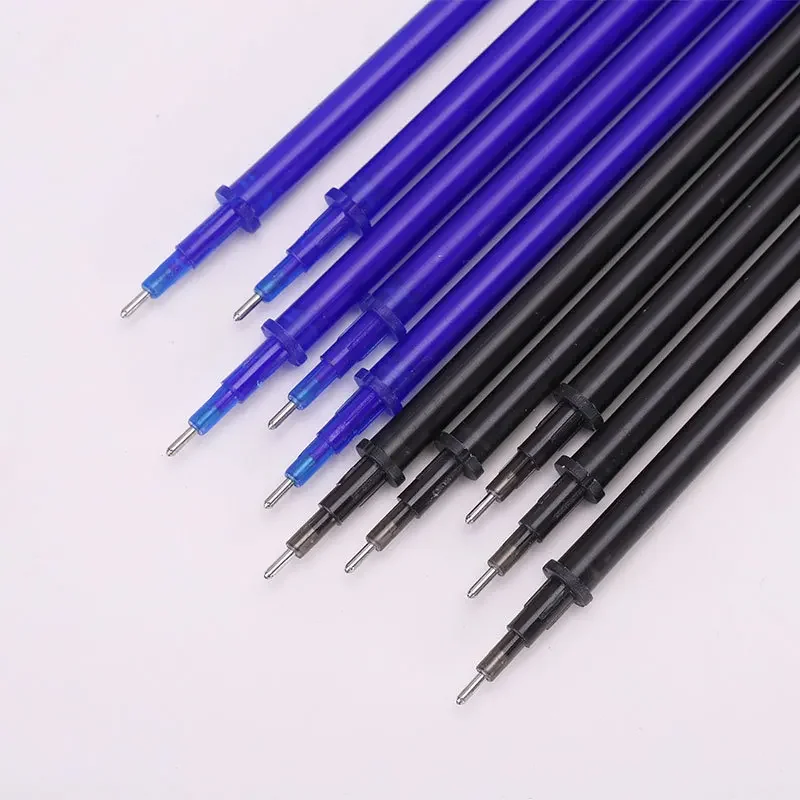 50+2pcs/lot Erasable Pen 0.5mm Washable Handle Erasable Gel Pen Refills Rod Office School Colored Ink Pens Writing Stationery