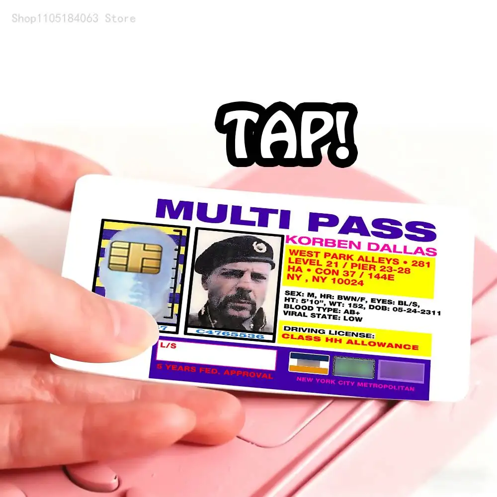 Multipass Korben Stickers Credit Visa Debit Bank Charge Card Bus Metro Waterproof Sticker Decal Decoration