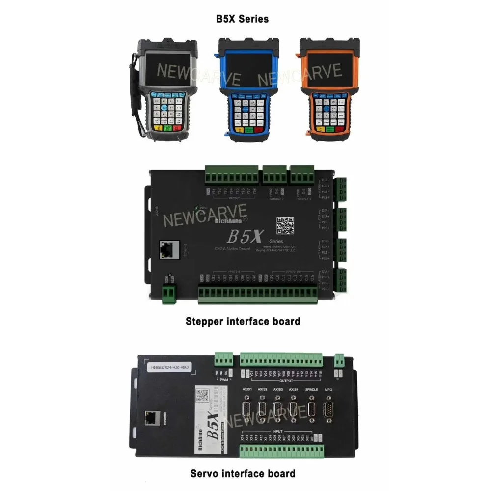 RichAuto DSP B58 USB CNC Controller B58s B58e 4 Axis Control System Manual For CNC Step Servo Machine NEWCARVE