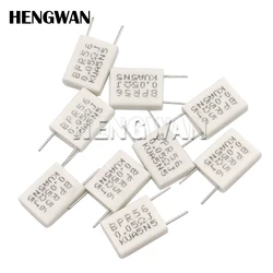 10pcs BPR56 5W 0.01 0.05 0.1 0.15 0.22 0.25 0.33 0.5 ohm Non-inductive Ceramic Cement Resistor 0.1R 0.15R 0.22R 0.25R 0.33R 0.5R