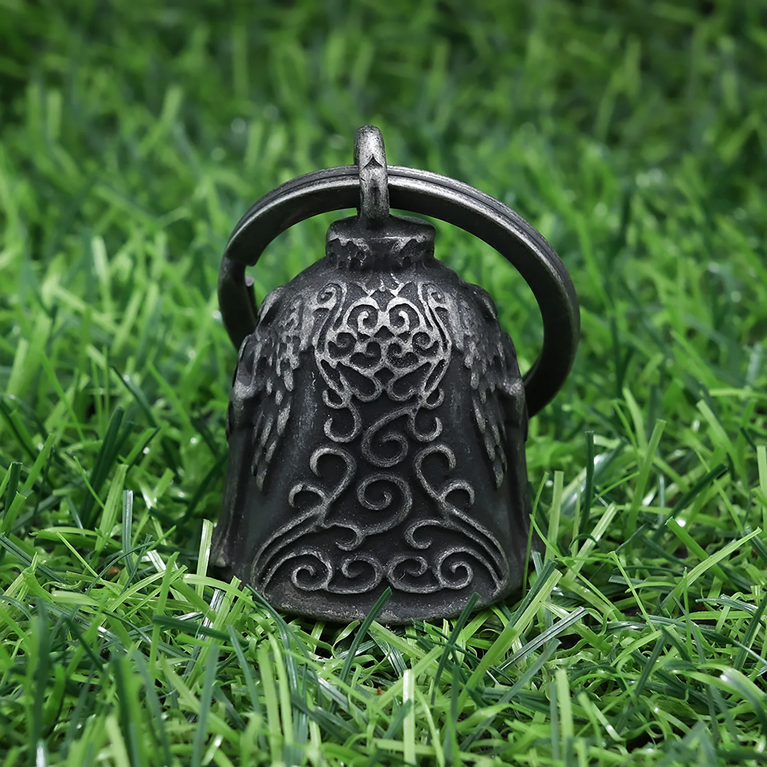 Riding Spring Motorcycle Guardian Bell Stainless Steel Vintage Necklace Maiden Angel Necklace