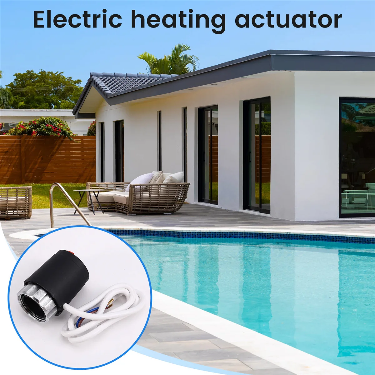 ABGL нормально закрытый клапан для подогрева пола для термостатов для подогрева пола, электрический привод переменного тока 230 В, коллектор M30x1,5