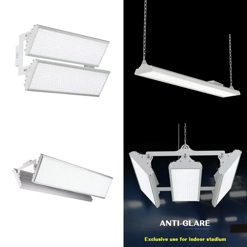 for  Manufacturer Wholesale LED Light White Anti-Glare 300W 450W Outdoor Solar Street Light Badminton Court Linear