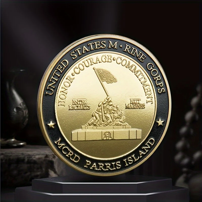 Marine Corps Oath Challenge Coin - Collectible Iron Commemorative Coin