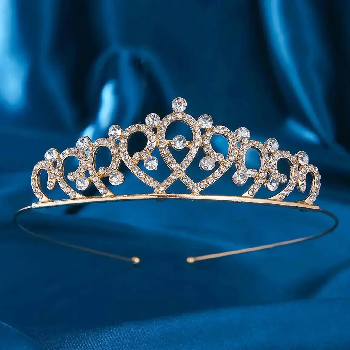 1Pc Sweet Wind Princess Tiara Women's Fashion Accessory for Birthday Parties Wedding Dresses Headwear Designed in China