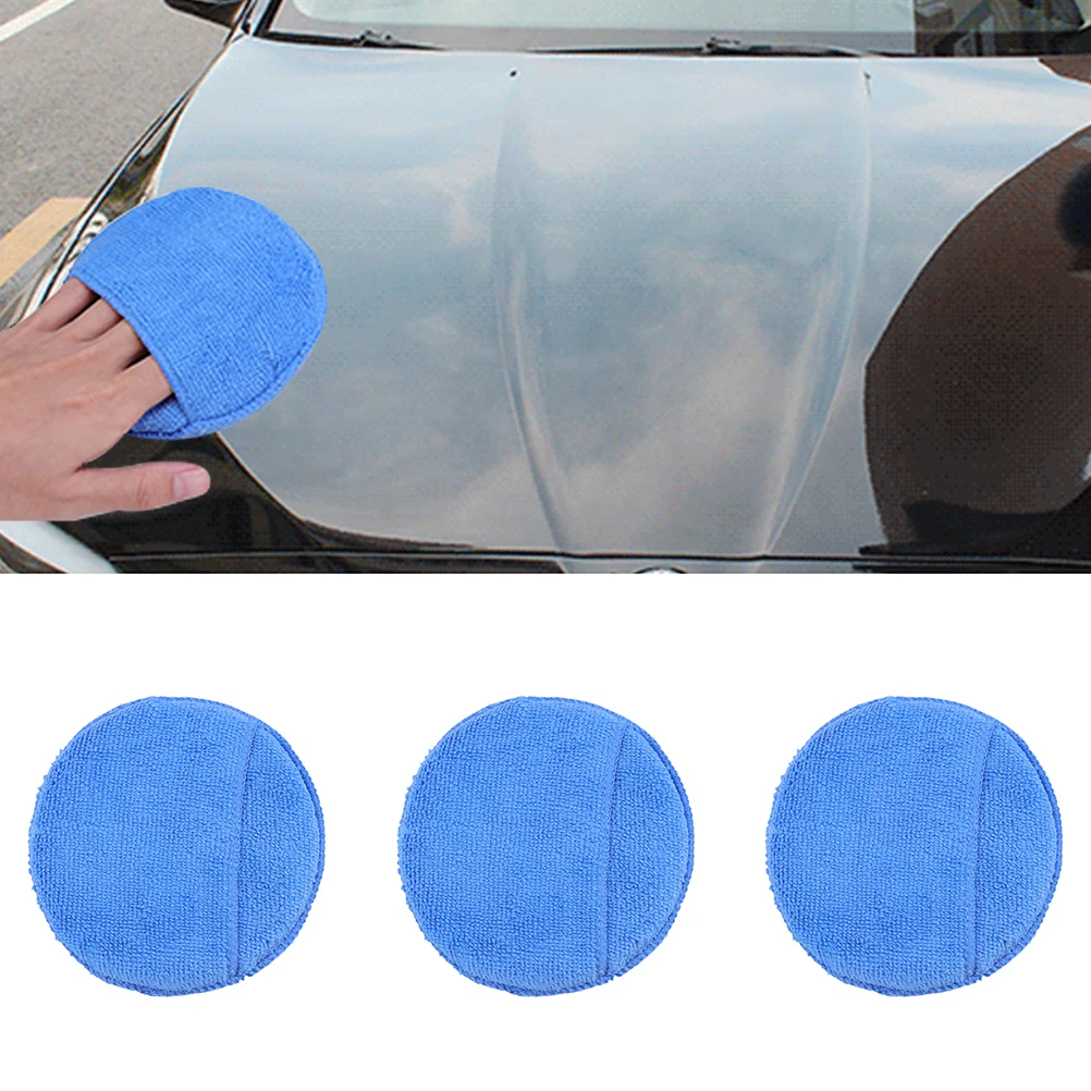 

10 pcs Microfiber Wax Applicator Pads Ultra Soft Reusable For Car Truck Motorcycle Rv Polish Coating Application
