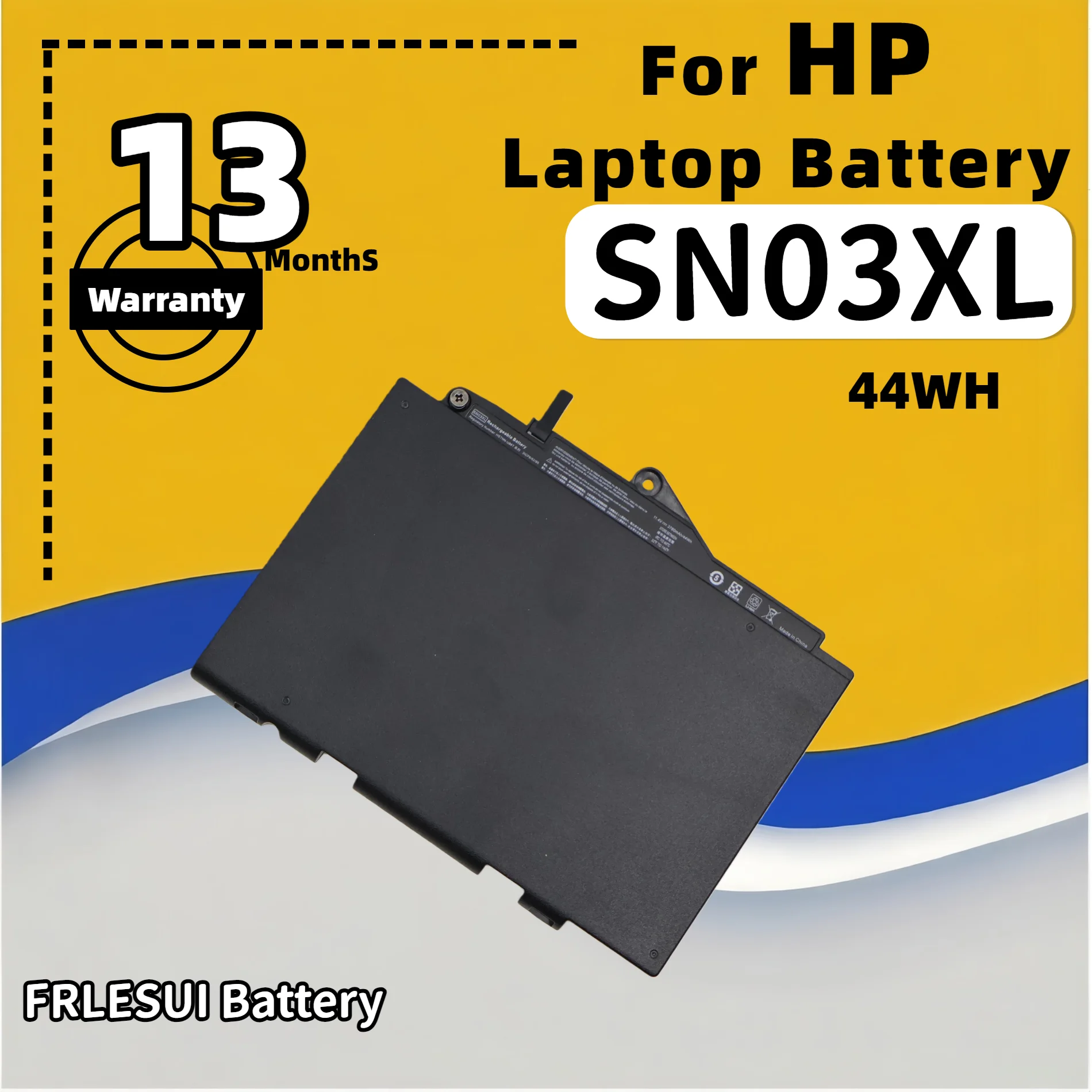 

FRLESUI For HP EliteBook 820 G3 820 G4 725 G3 725 G4 Series 800514-001 800232-541 800232-271 SN03XL Battery 13 months warranty