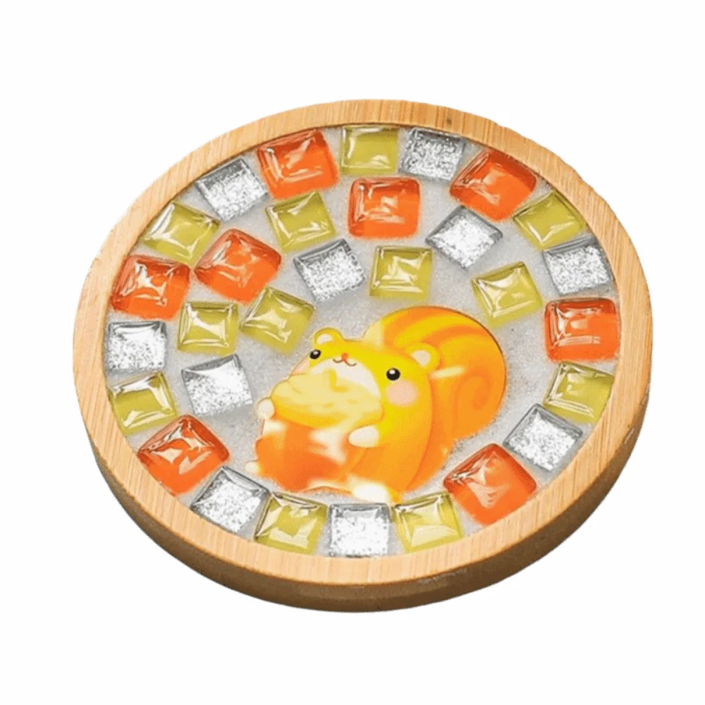 

Набор для творчества: мозаичный коврик-подставка для чашек, материалы для совместного творчества родителей и детей, интеллектуальное развитие, набор инструментов для мозаичного хрустального творчества, сделай сам