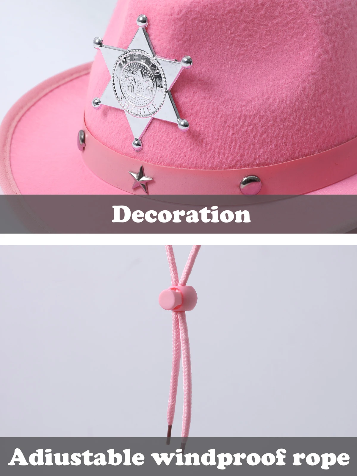 Chapéu de cowgirl rosa para meninas, chapéu de cowboy com bandana, óculos, boné de princesa ocidental, acessórios para fantasia de festa de aniversário