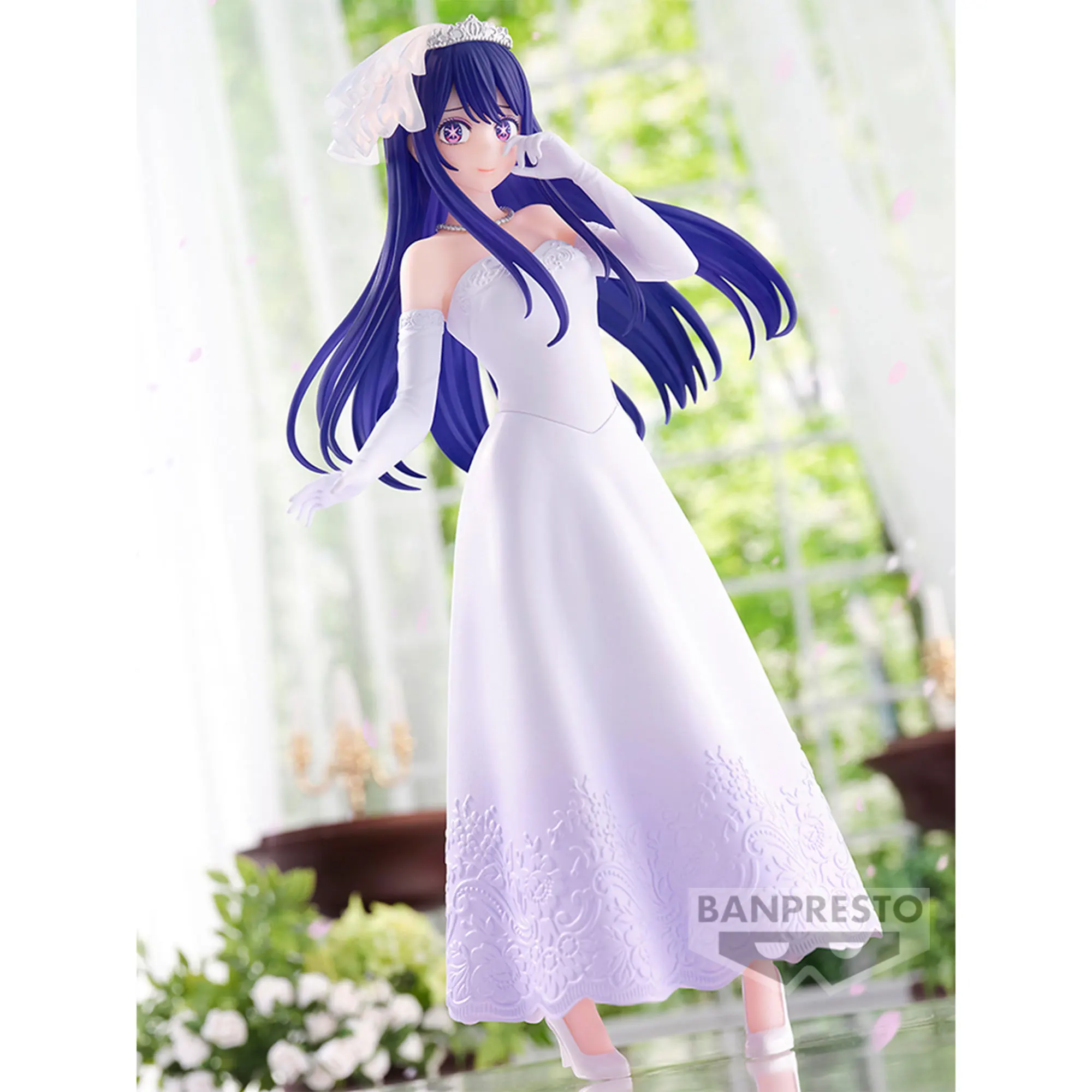 BANDAI Oshi No Ko Hoshino Ai Action Figures Model BANPRESTO Wedding Dress Design Amusement Figures Original