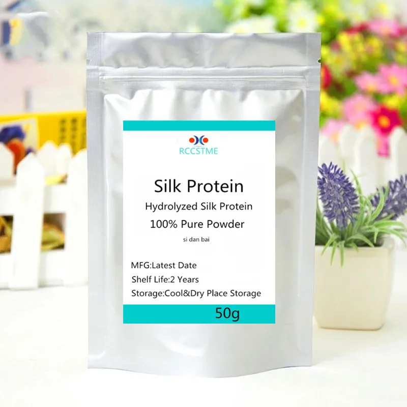 Factory Supply High Quality Hydrolyzed Silk Protein Powder Silk protein peptide