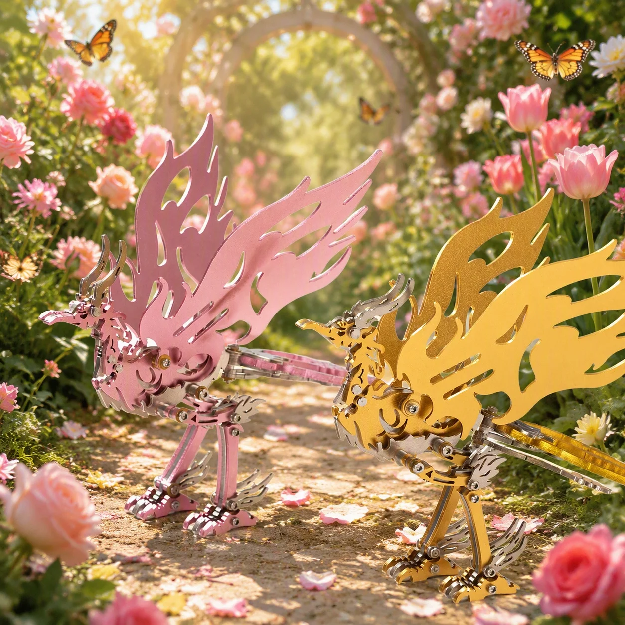 MOKR Bi Fang 3D Metallpuzzle Kinderspielzeug Denkspiel-Puzzles für Erwachsene DIY Montagemodelle Weihnachts- und Geburtstagsgeschenk