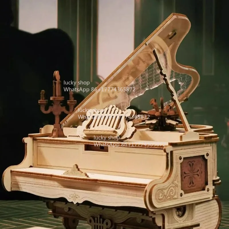 Piano Assembly Keys Movable Ornament Gift Music Box