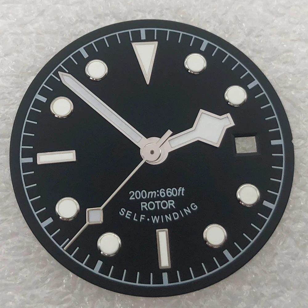 MANTA 30.5mm Dial+Hands Green Luminous Fit NH35/NH36 ETA2824/2836 Miyota8205/8215/821A Mingzhu2813/3804 Movement