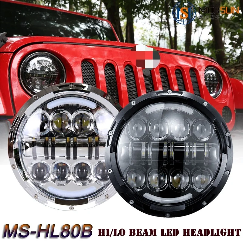 7 inch led headlight for 2017+ jeep wrangler jk 7 round headlight with DRL Turn signal accessories