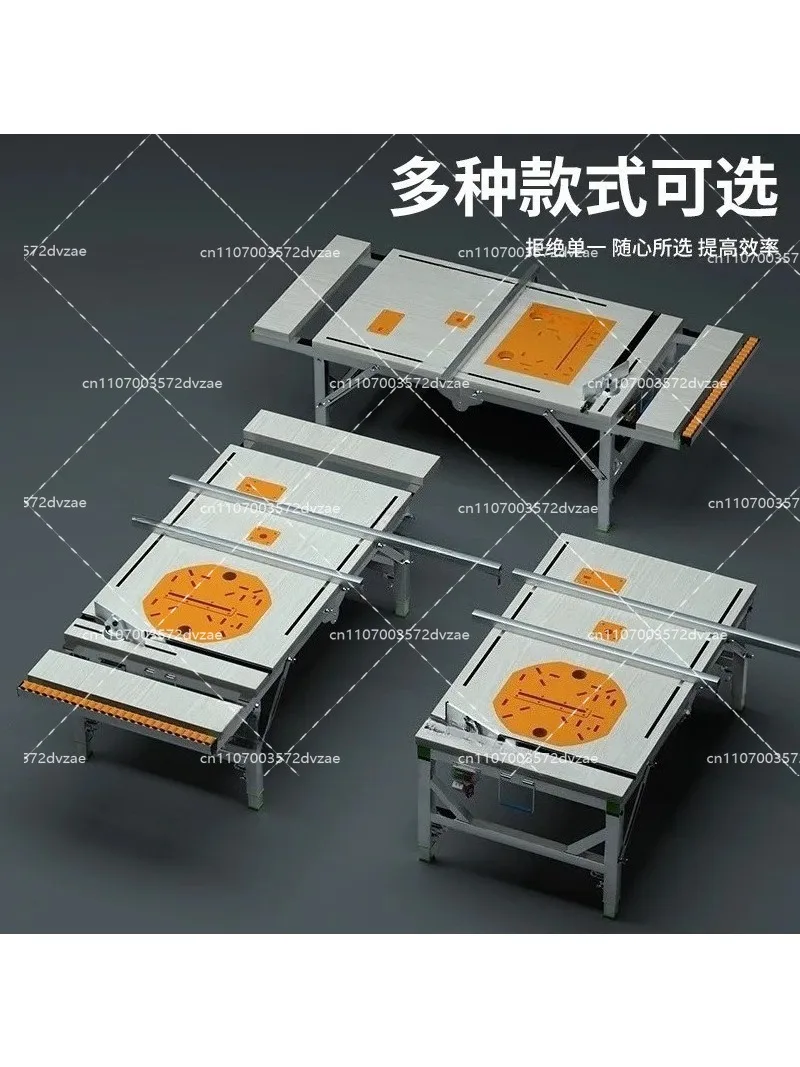 Woodworking table Multifunctional push table saw Flip saw, portable, small lift folding
