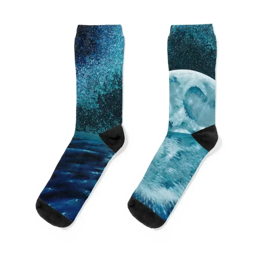 

Lunar Mirror Socks christmas gifts funny gift with print christmas gift Men Socks Luxury Brand Women's