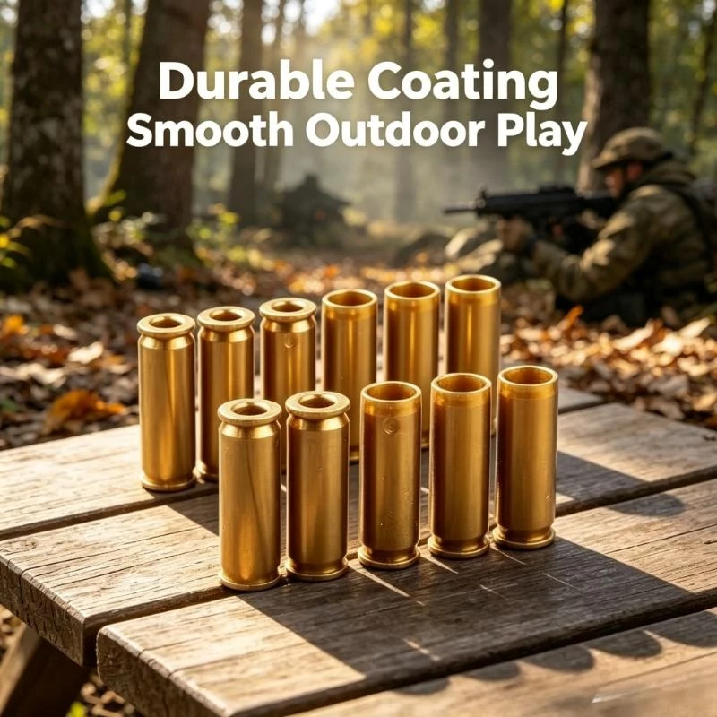 Alloy Shells & Mag Components for Toy Rifle, Realistic Eject Design, Solid Coating, Smooth Outdoor Activity Play