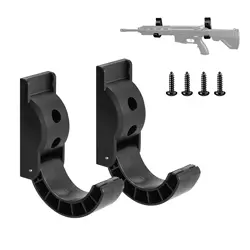 Adoreal Gun Rack Wall Mount Semicircle Rifle Rack Multipurpose Folding Gun Storage Stable Arc Design For Wall Shotgun Hooks