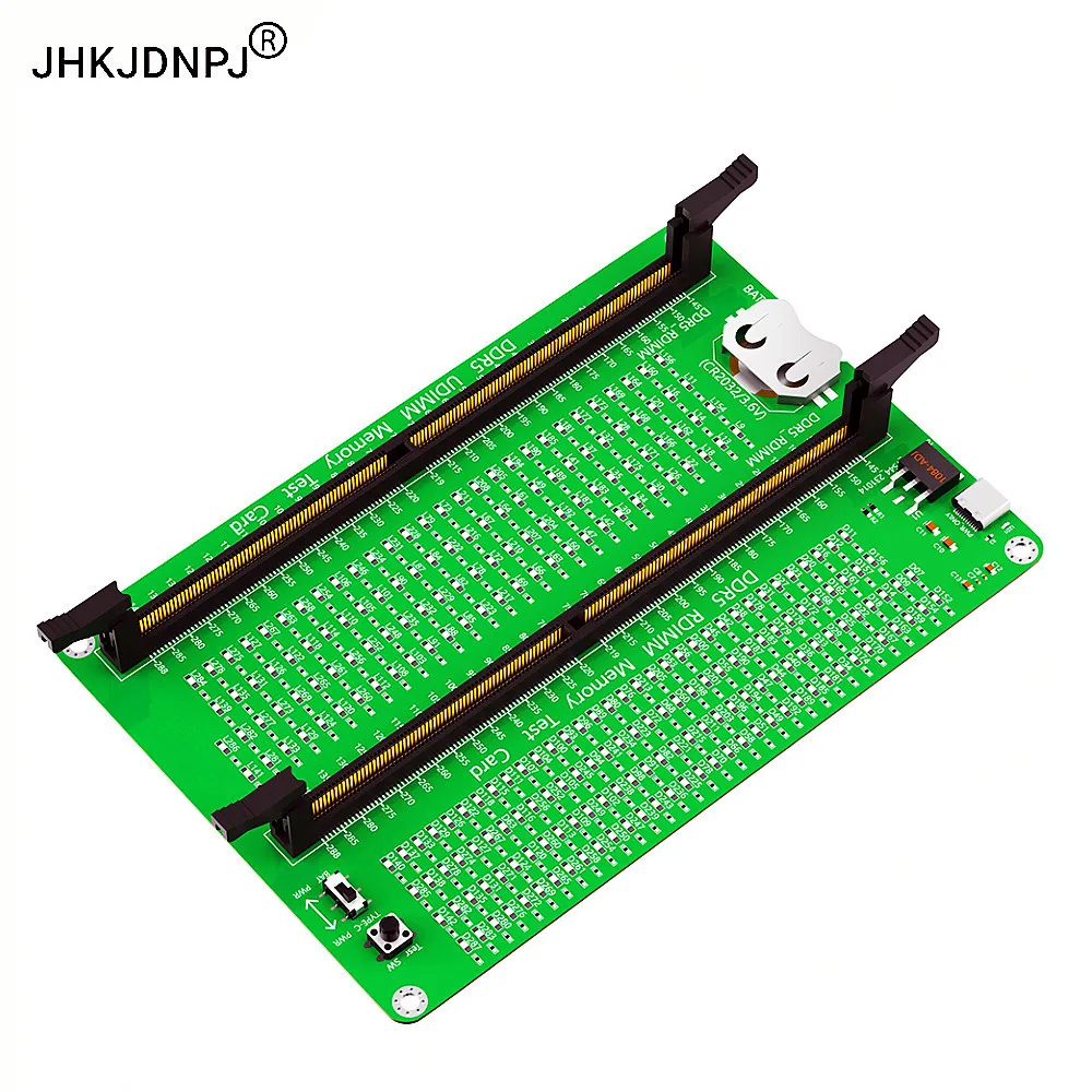 DDR5 RDIMM/UDIMM Memory Tester With Long Latch, Desktop Computer DDR5 Memory Test Card with LED Indicators for Desktop Computer