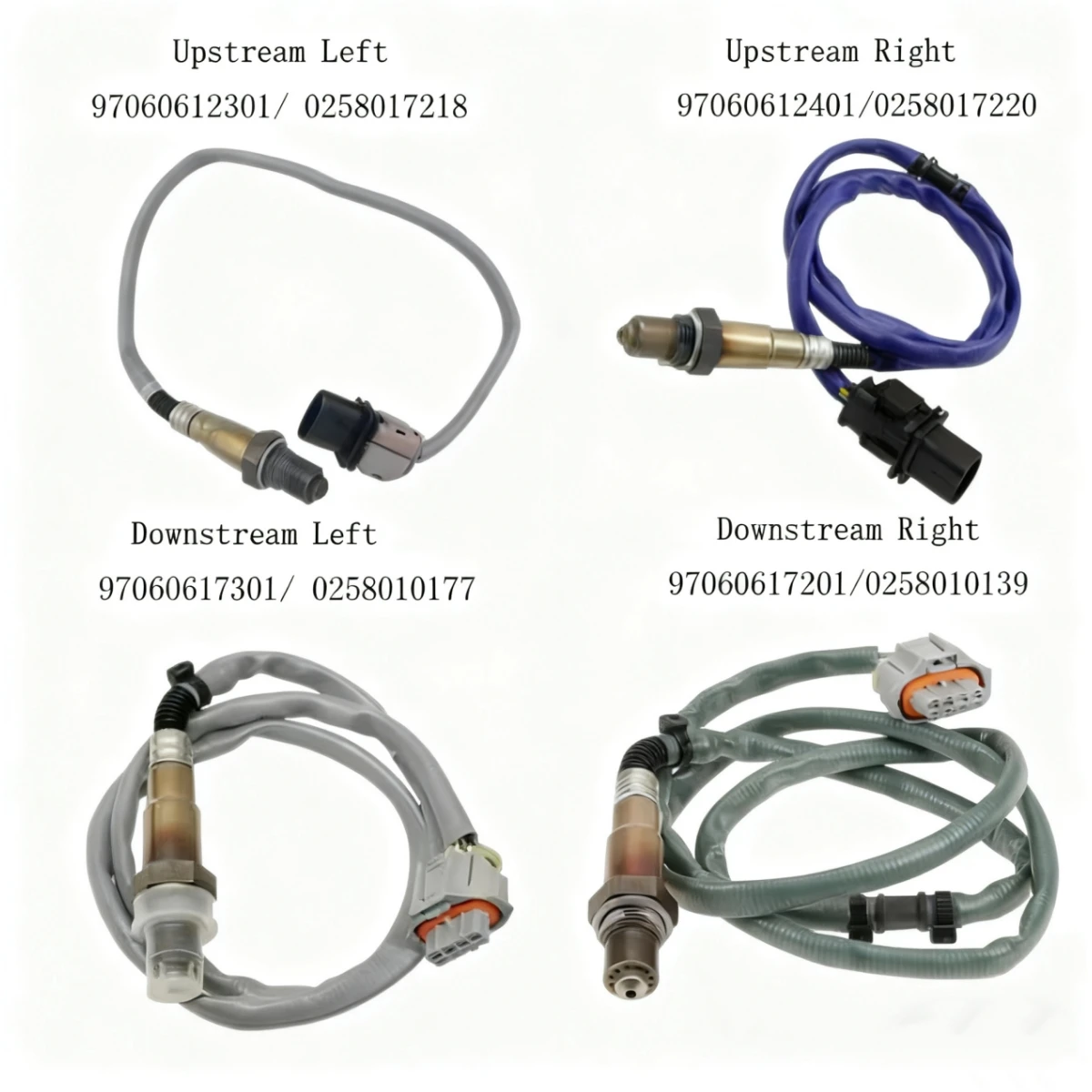 

4X 97060617201 97060617301 97060612301 97060612401 Датчик кислорода LambdaProbe O2 для PORSCHE PANAMERA 970 3,6 4,8 GTS Turbo 09-16