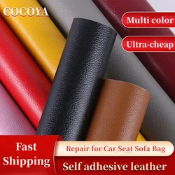 Self Adhesive Leather Sofa Repair Patch DIY Stickers Faux Genuine Leather Patch Sticky for Bag Car Seat Interior Refurbishing