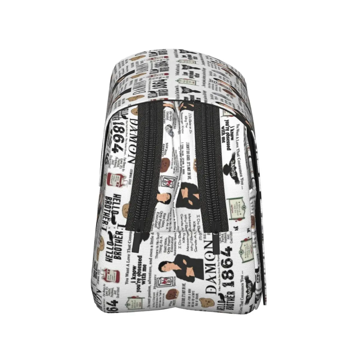 The Vampire Diaries Damon Salvatore TV Series Pencil Cases Pen Holder Hard Shell Leather Pen Box Pencil Bag for Students School