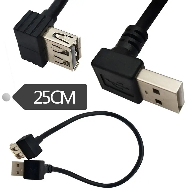 

USB2.0 Male To Female Extension Wire A Female 90 Degree Bend USB2.0 Male To Female Elbow Extension Wire