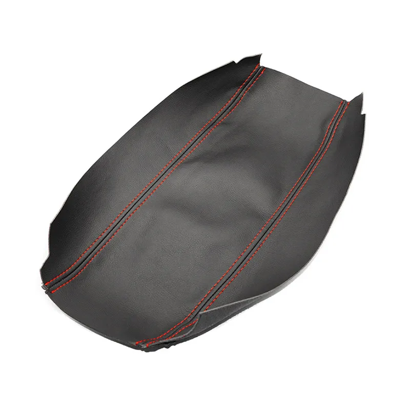 Car Center Control Lid Armrest Box Cover For Ford Explorer 1995 1996 1997 1998 1999 2000 2001 Black Microfiber Leather Trim view 3
