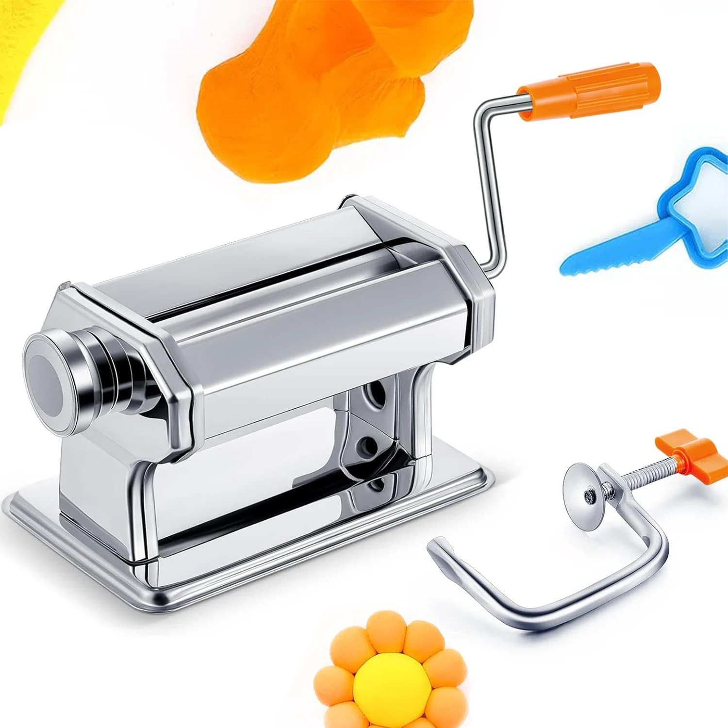 Polymer Clay Press Machine, Craft Clay Mixers Machine Ergonomic Clay Roller Tool for DIY Crafts for Pottery Projects, Clay Art