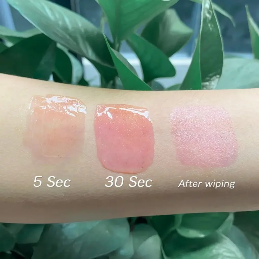 Aceite labial transparente brillante hidratante, etiqueta privada, labios regordetes sexys, líquido labial teñido de fresa, resistente al agua, brillo de labios hidratante personalizado