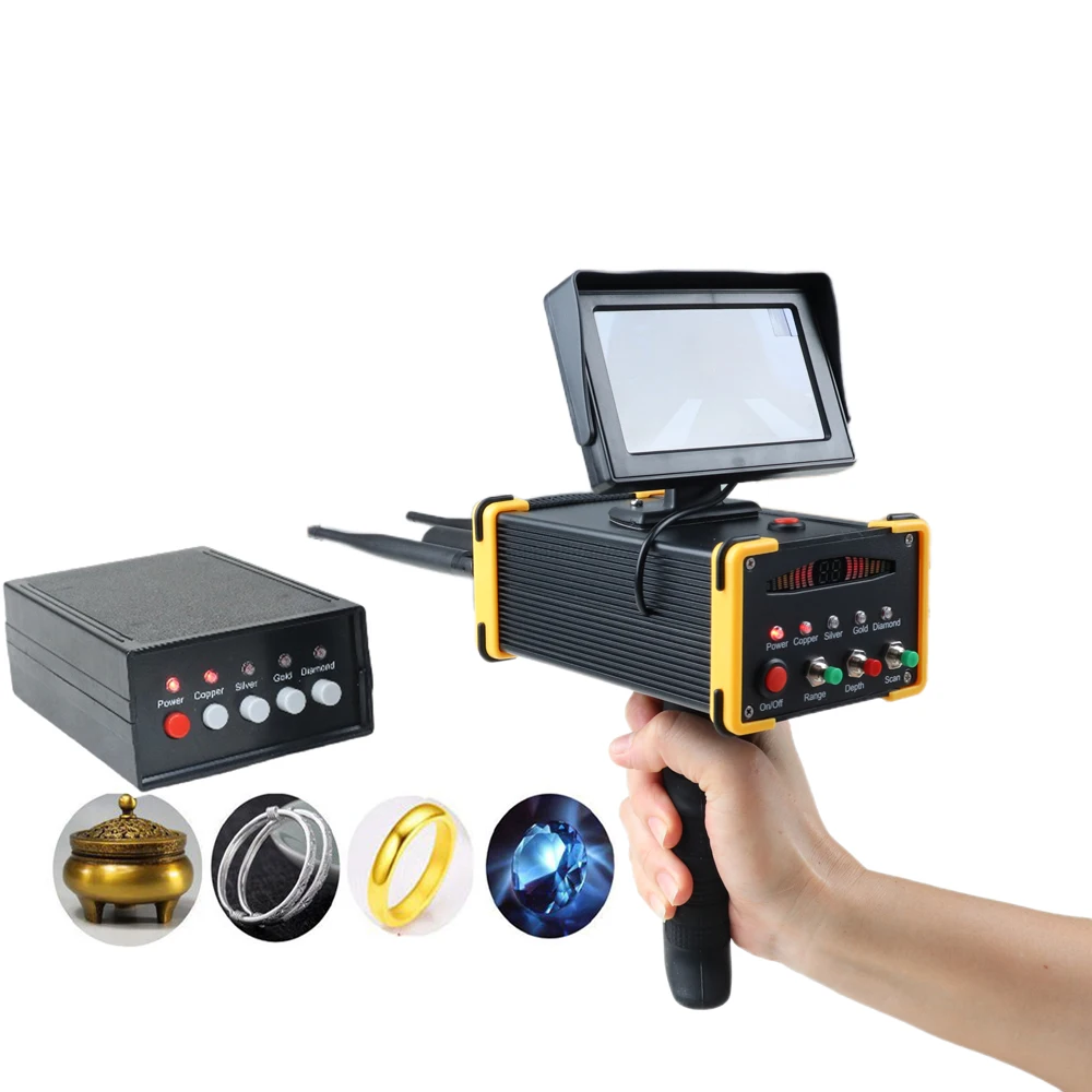 Long Range Gold Silver Copper Diamond Gemstones Metal Detector Search Range 1000M  Depth 15M Frequency Locator