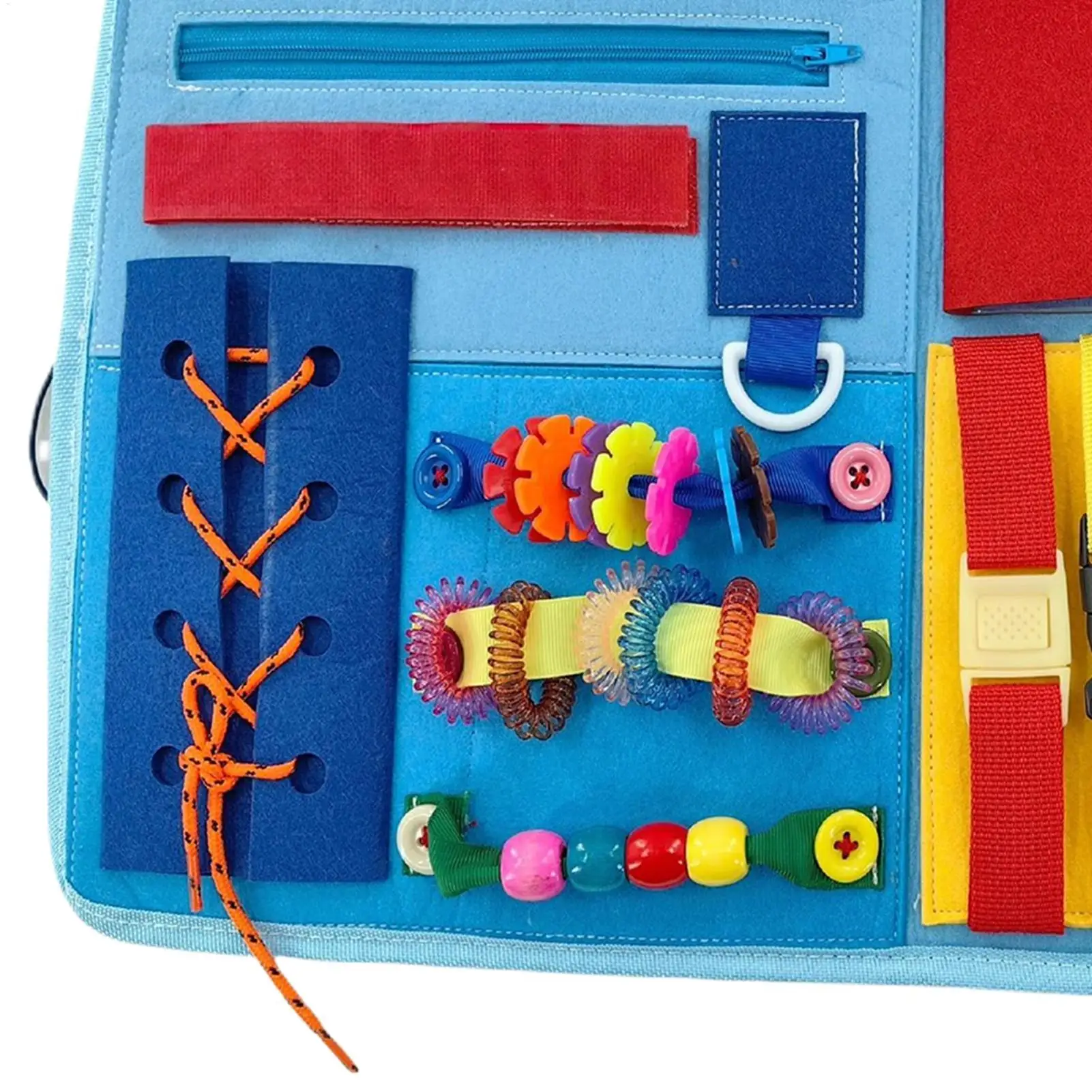 Selimut Fidget untuk Dewasa, Mainan Portabel yang Menenangkan, Selimut Sensorik untuk Lansia, Meningkatkan Fokus, Mengurangi Stres, Ketegangan, dan Perbaikan Kesejahteraan Jiwa serta Memori