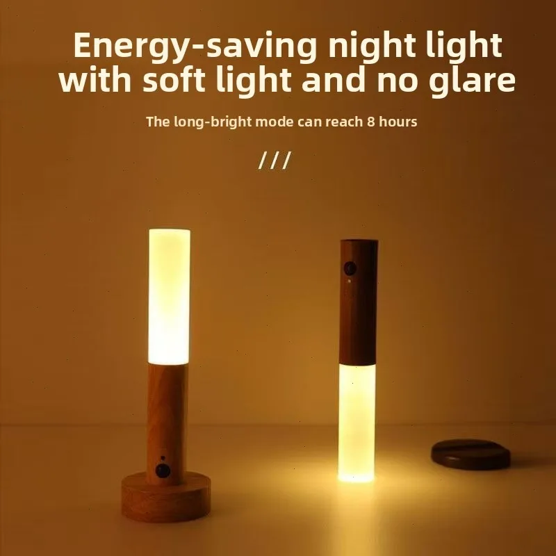 

Умный датчик человеческого тела, светодиодный ночник, креативная настольная лампа, ночник для коридора, перезаряжаемый настенный светильник, уличное аварийное освещение