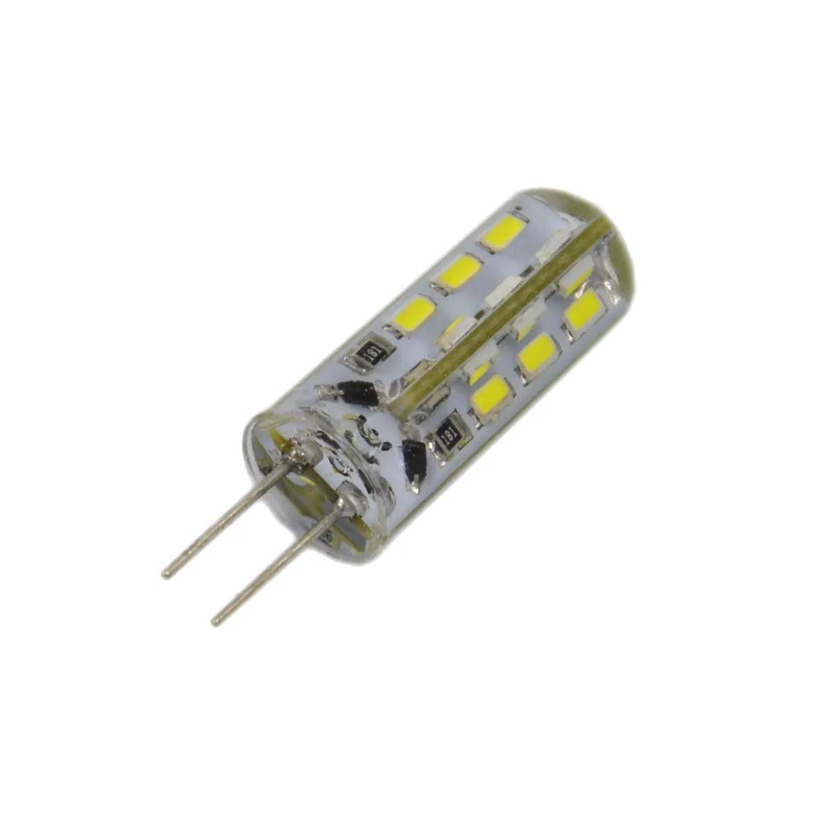 G4 LED Light Bulbs 10 Pack 1 Point 5W 24 LED 3014 SMD DC 12V White Lamps for Kitchen Closet Lighting