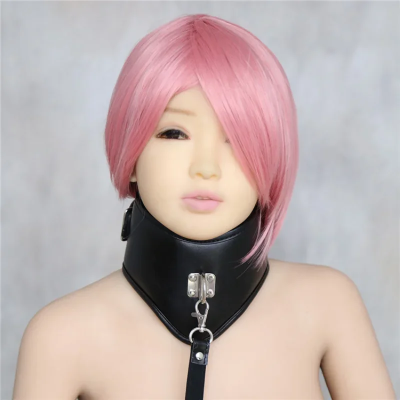 PU Leather Neck Collar Choker Posture Corset with Leash Chain BDSM Bondage  Restraint Slave Sex Toys Adult Game Role Play