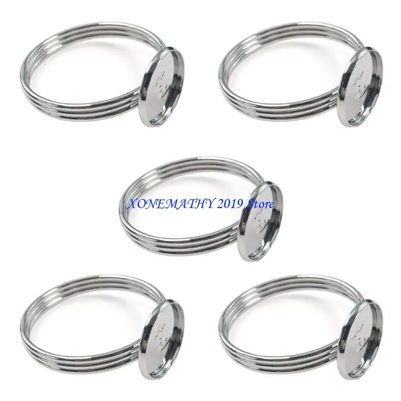 

F42F Resin Casting Silicone Mould Wine Stopper Napkin Rings DIY Hand-making Accessory