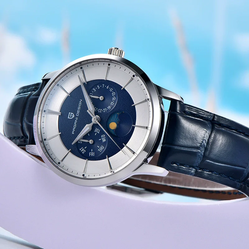 パガーニデザイン 1795 高級クォーツ腕時計 メンズ ブランド カレンダー 曜日表示 夜光 防水 スポーツ ファッション腕時計 reloj hombre