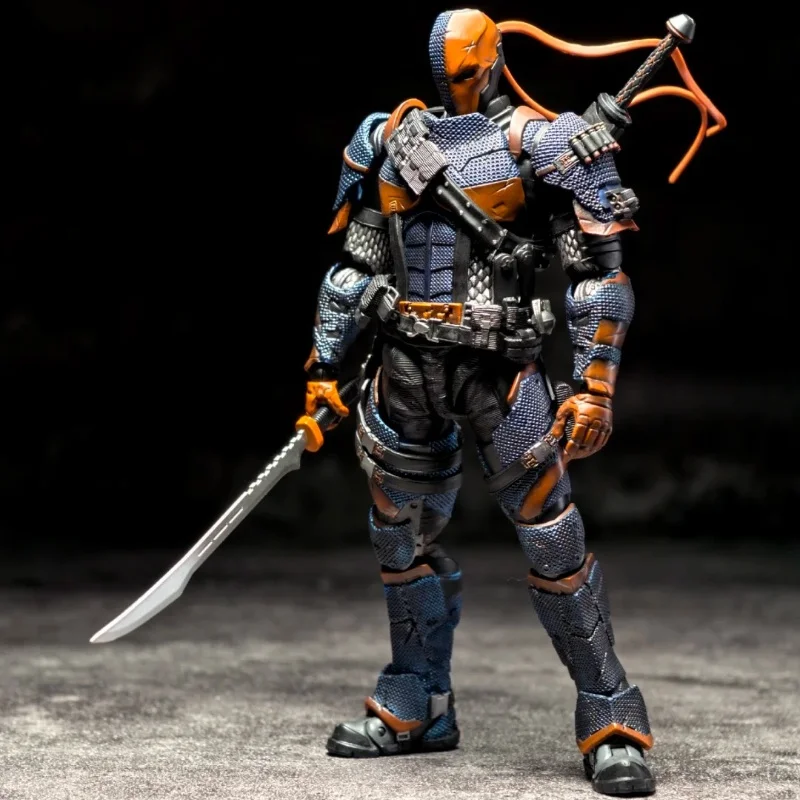 قريبا قريبا 1/12 مقياس جديد حقيقي LPZZ Deathstroke Arkham Knight DC002 عمل نموذج لجسم لعبة توضيح عالي جمع هدية