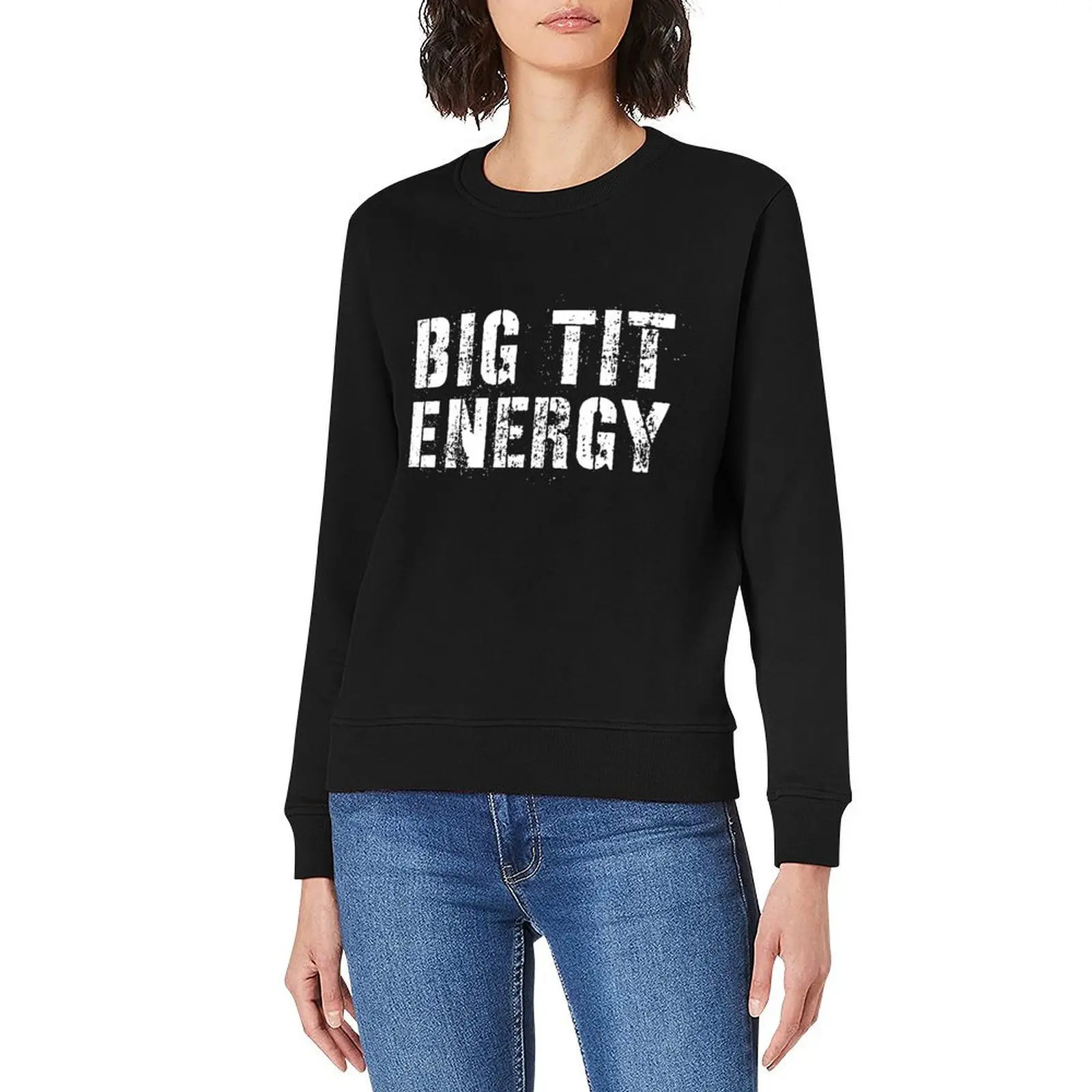 بلوفر Big Tit Energy ملابس على الطراز الكوري ملابس رجالي مصممة ملابس رياضية للرجال سترة رجالية