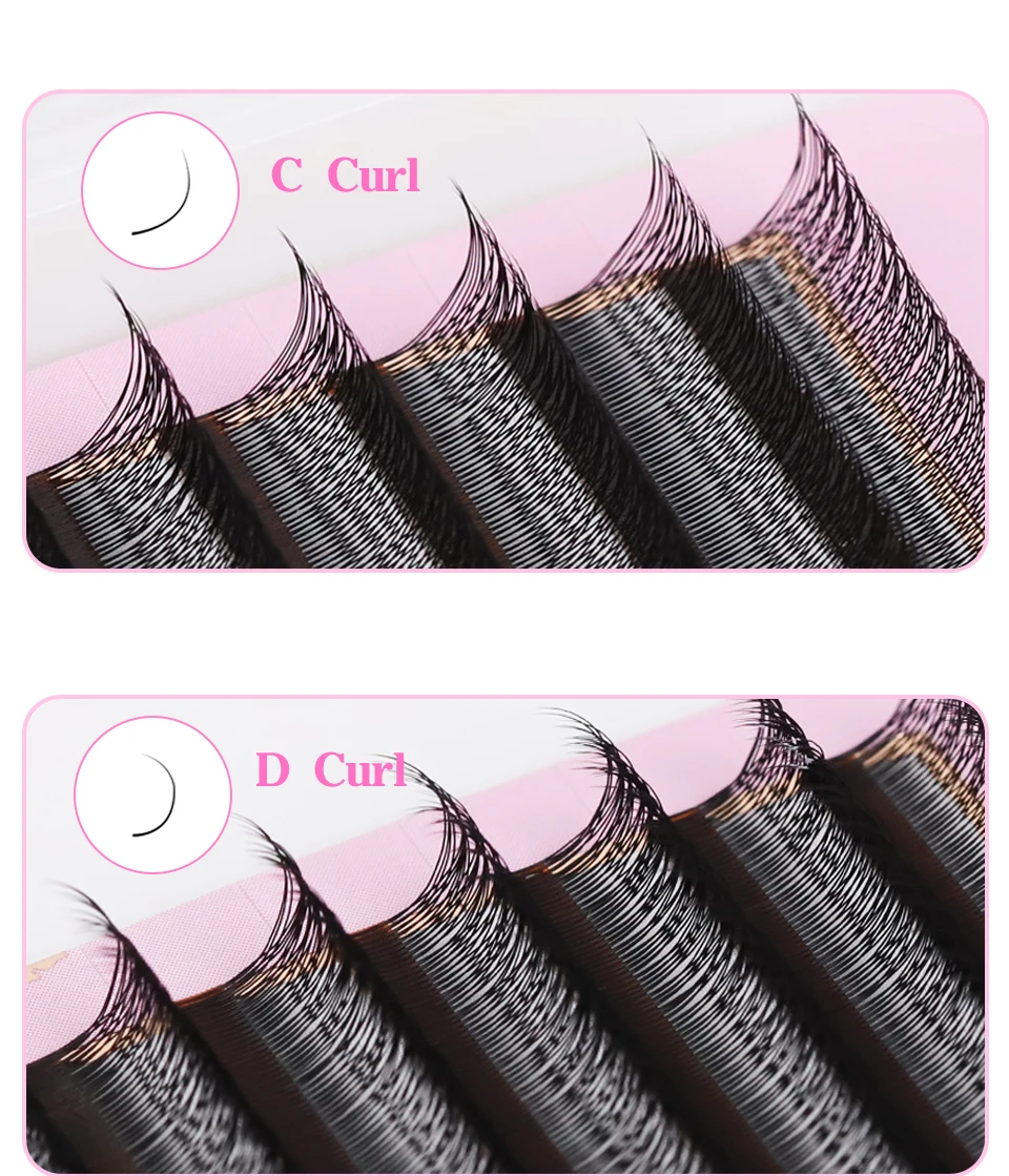 AGUUD 2D Y Lashes Extension Vorgefertigte Voume Fans Faux Nerz Wimpern Premium Mesh Net Cross Lash Einzelne Spitzen 2D Y-förmige Wimpern – Detail 5