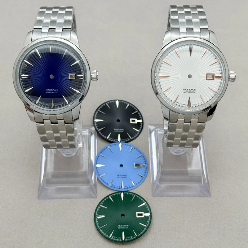 40MM NH35 Case with Bubble Glass Cocktail Case Mod for NH36 NH38 4R 7S Movement 35mm Dial Mechanical Watches Replacement Parts