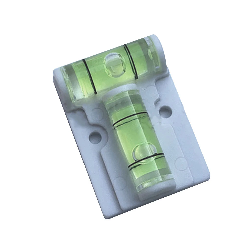 2 pezzi di plastica orizzontale tipo T per cannocchiale a bolla di misurazione inclinometro a bolle accessori per strumenti di livellamento per edifici domestici