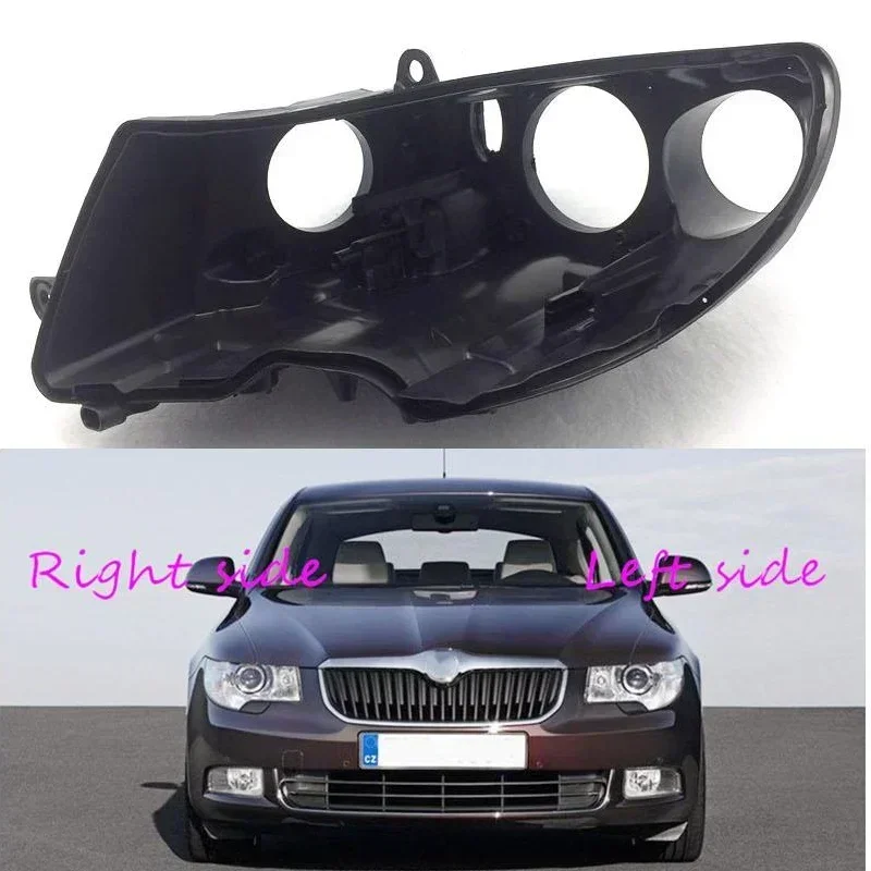 

База фары для Skoda Superb 2009 2010 2011 2012 2013, дом на фару автомобиля, задняя база, передняя автоматическая фара, задний дом