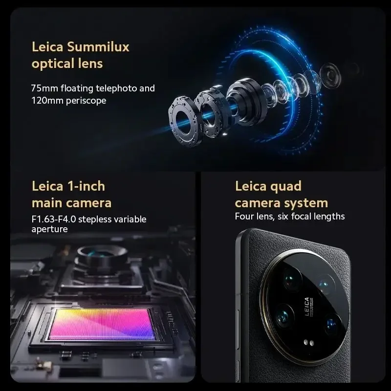 yyhc Versione Globale Xiao 14 Ultra Snapdragon 8 Gen 3 120Hz 6,73" AMOLED Leica quad camera 90W HyperCharge IP68 CellPho