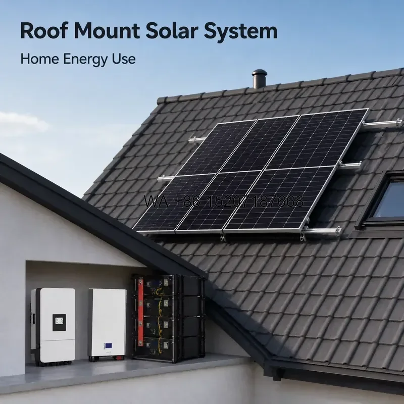 Wmwmnu Hybrid Solar Power System 5-30kW Monocrystalline Silicon MPPT Backup Battery for Home Villa Through Blackouts
