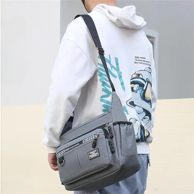 Mens Messenger Bag Crossbody Shoulder Bags Men Small Sling Pack for Work Business Waterproof Oxford Packs Satchel Purse