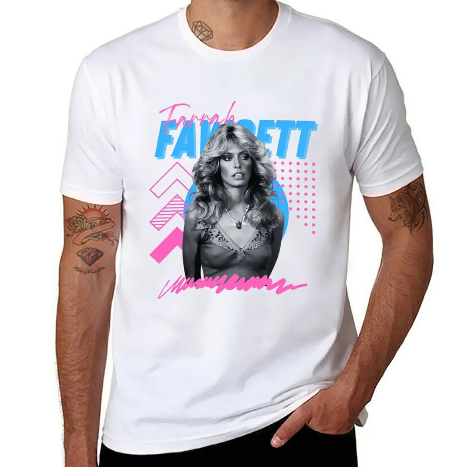 Farrah Fawcett For Legendary Actress Supporters, Gift For Golden Era TV Buffs T-Shirt t shirts cotton 100% T-Shirt