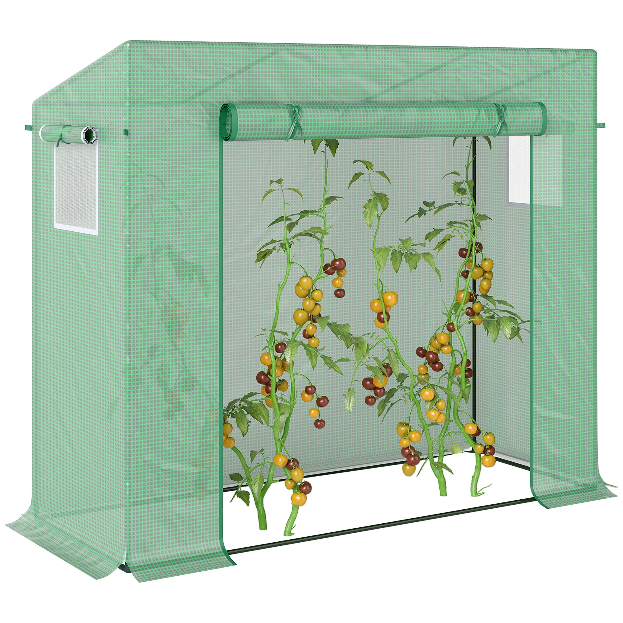Outsunny Invernadero Pequeño con Ventanas para Cultivar Tomates